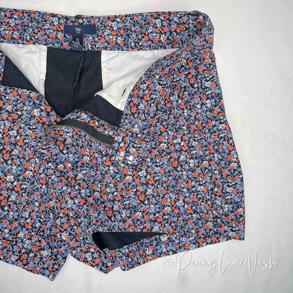 Gap 3" Khaki Shorts Size 6 Ditsy Floral - Picture 11 of 12